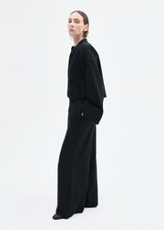 Bell Sleeve Blouse in Crepe - Black - CO Collections